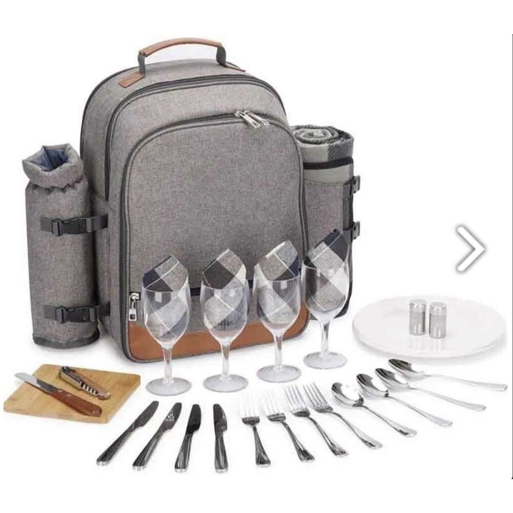 Apollo Walker Picnic Backpack Bag - Brown Excellent Condition.